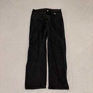 Levis 501 Original Fit Mens Jeans 32x30 Faded Black Straight Leg Button Fly